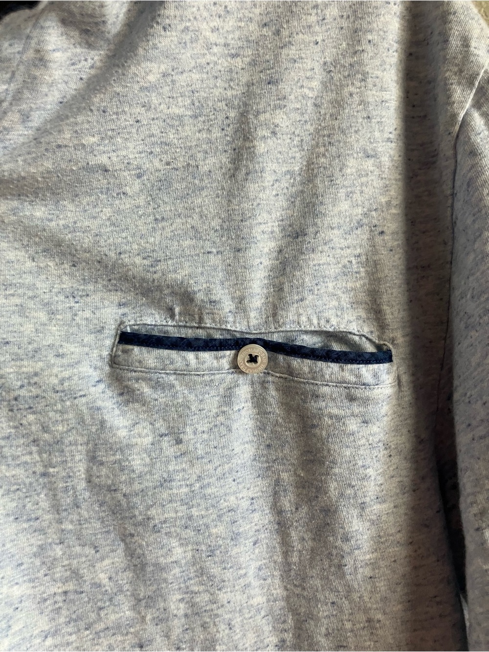 Men's Blue Polo - Picture 7 of 7